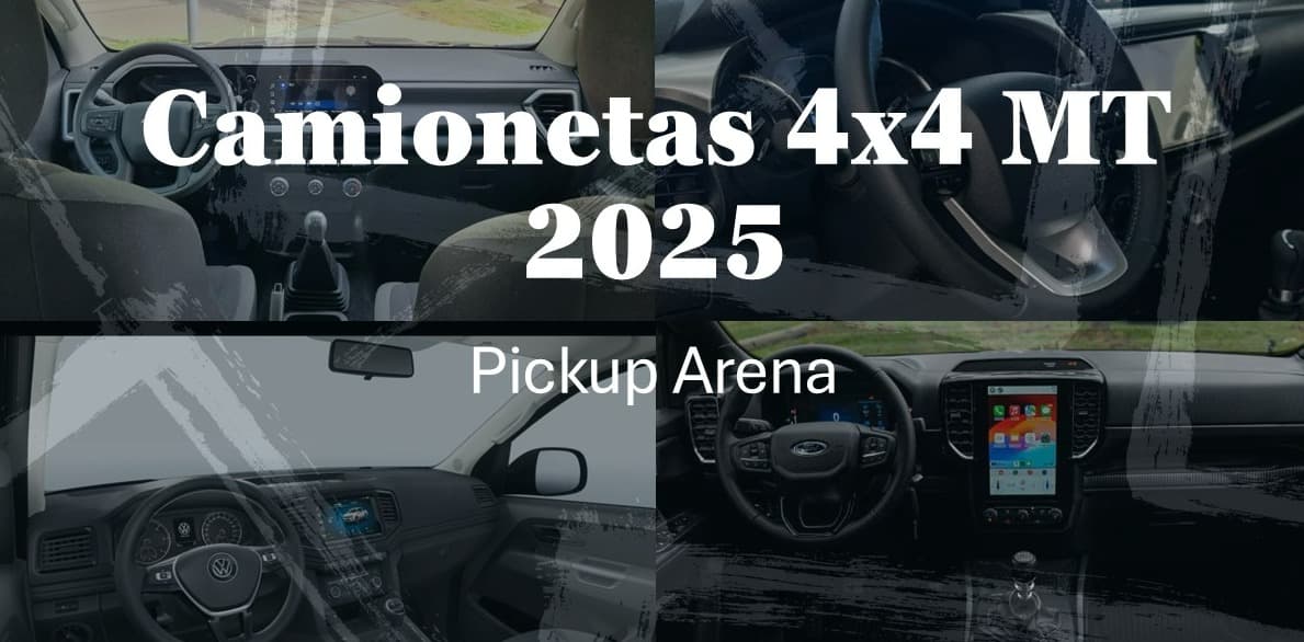 Camionetas 4×4 manuales gama media – Amarok vs Ranger vs S10 vs Hilux