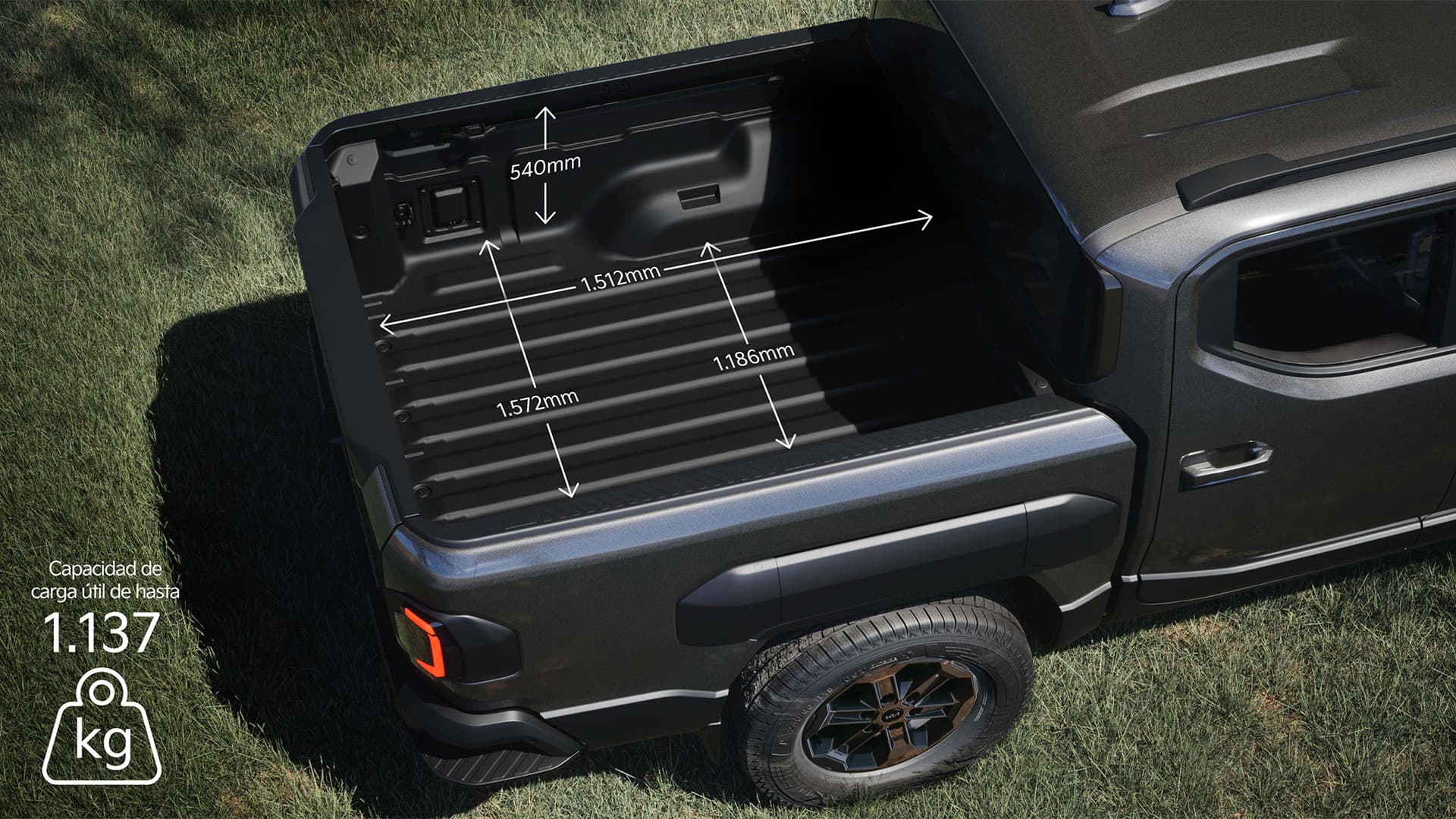 Tasman Pickup Dimensiones W