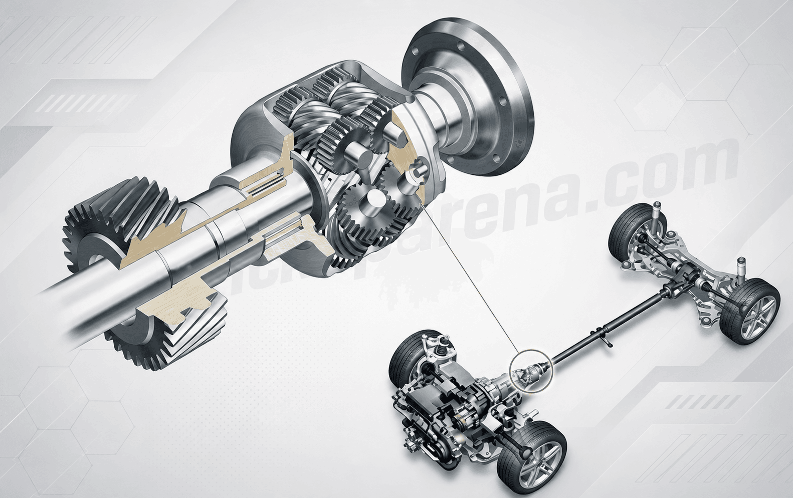 Diferencial central Torsen – Amarok V6 4MOTION