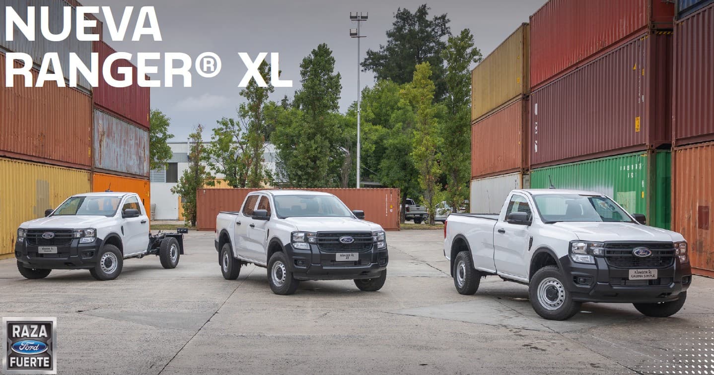 Ford Ranger XL Chasis y Cabina simple 2026 - Versiones y ficha técnica