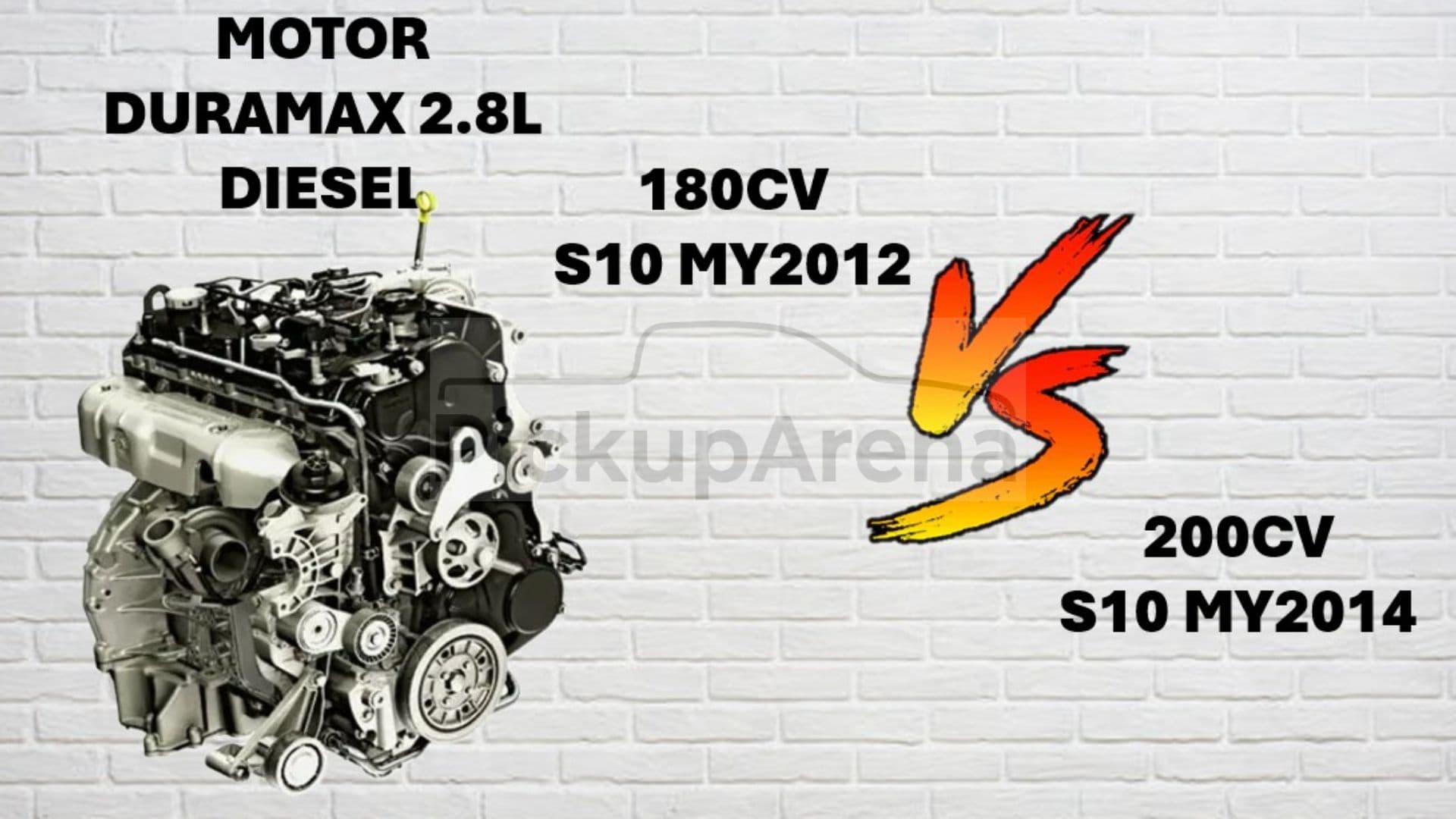 Motor Chevrolet S10 - Duramax 180 CV vs 200 CV